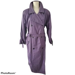 Vintage Misty Harbor Purple Trench Coat